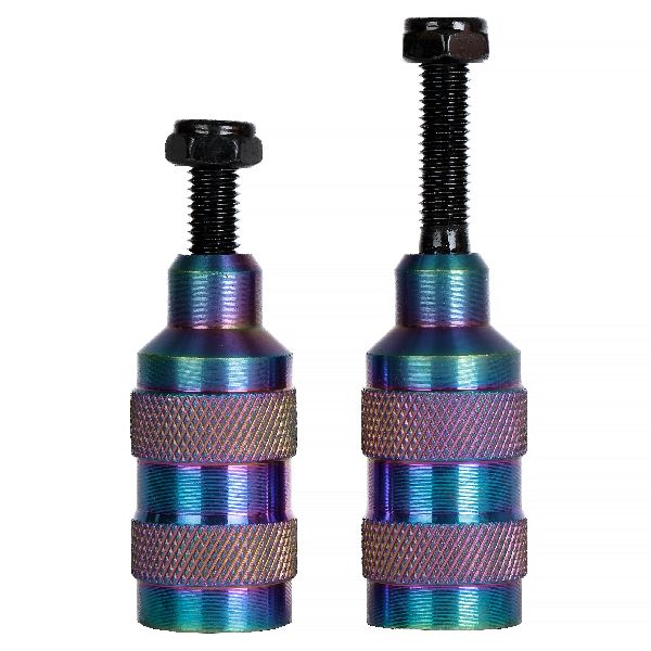 Пеги для трюкового самоката TP-03, алюминий, с осями, неохром, 2 шт.