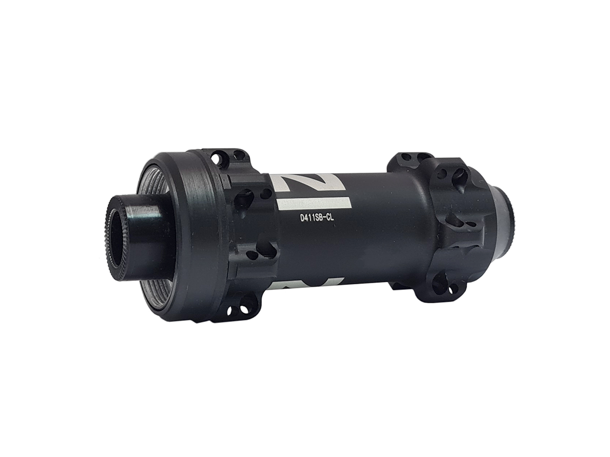 Втулка передняя NOVATEC D411SB-CL, 24H/14G, 12X100мм, матовая чрная