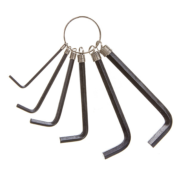 Ключи шестигранные KL-9701, набор на связке 2/3/4/5/6/7 (6 частей), чрные