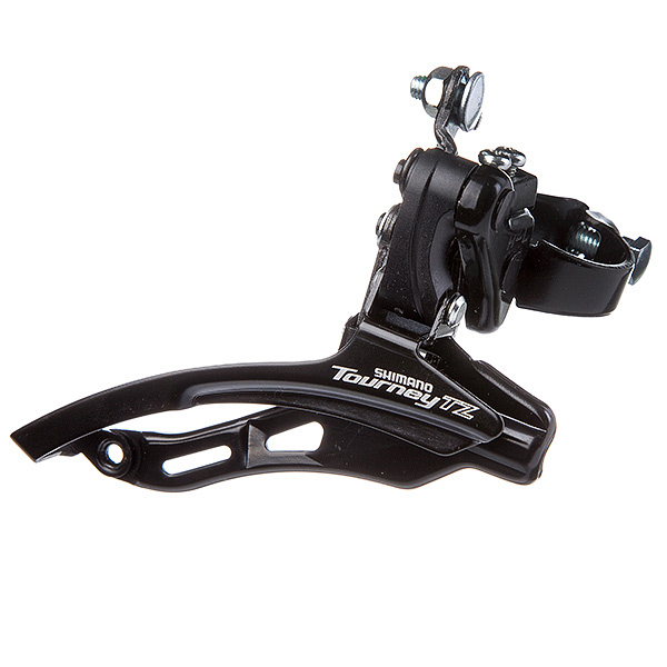 Перек-ль передний Shimano, TZ, FD-TZ500-DS6, FOR 3(звезды)X7/6, нижн. хомут, верх тяга, 31.8MM BAND,