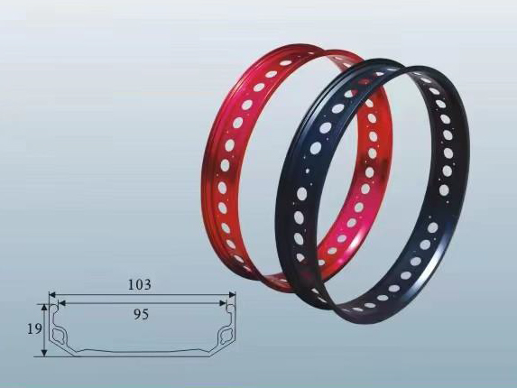 Обод одинарный 26x4-1/4, ширина 103мм, чрный /CNC 36H