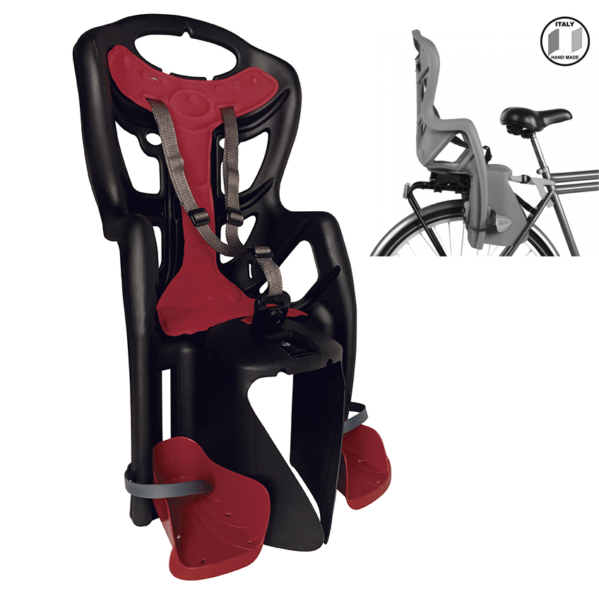 BELLELLI Сидение заднее Pepe Clamp, чрное, до 22кг