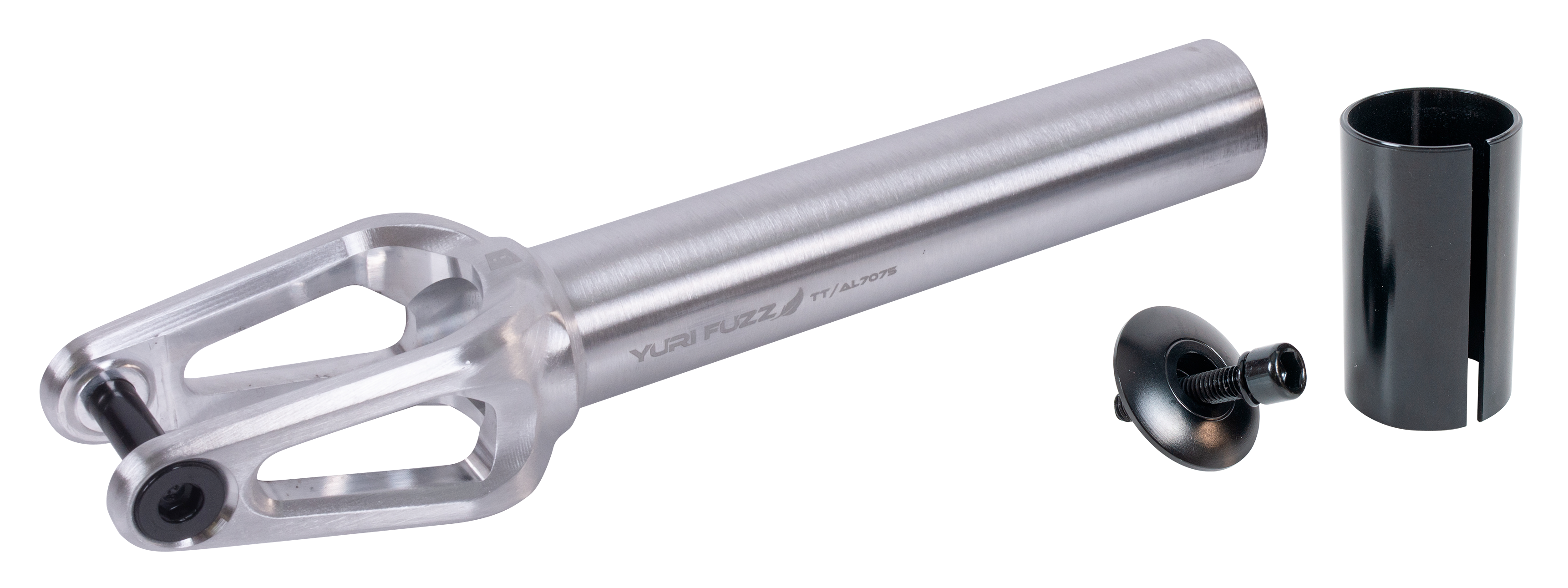 Вилка для X-Treme самоката, Yuri Fuzz, AL 7075 (SCS/HIC 24x110мм колеса) Grey