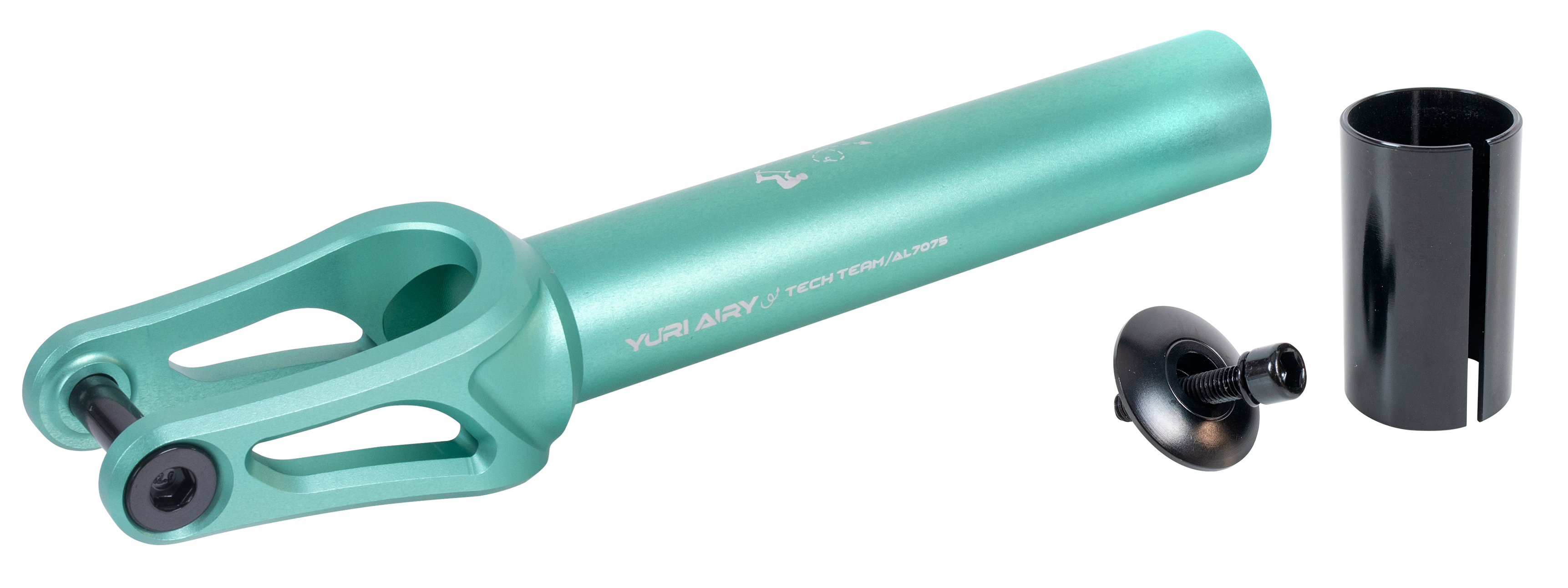 Вилка для X-Treme самоката, Yuri Airy, AL 7075 (SCS/HIC 24x110мм колеса) Cyan