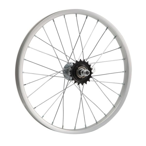 Колесо 18" заднее(без резины), одностенный алюм.обод 28 отв, втулка сталь DACHAN, гайка