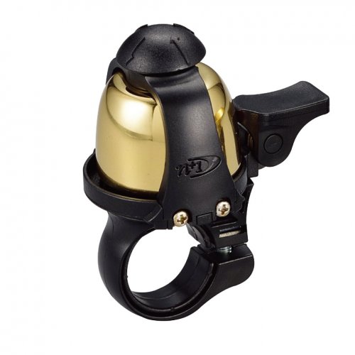 NUVO Звонок n1-B430BP D34мм, латунный, звонит постоянно на спуске и при торможении, ручной/автоматич