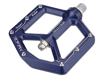 Педали mlg-CK26 алюминиевые, 100х102х11мм, ось CrMo, 1 шариковый подшипник  1 подшипник скольжения, 