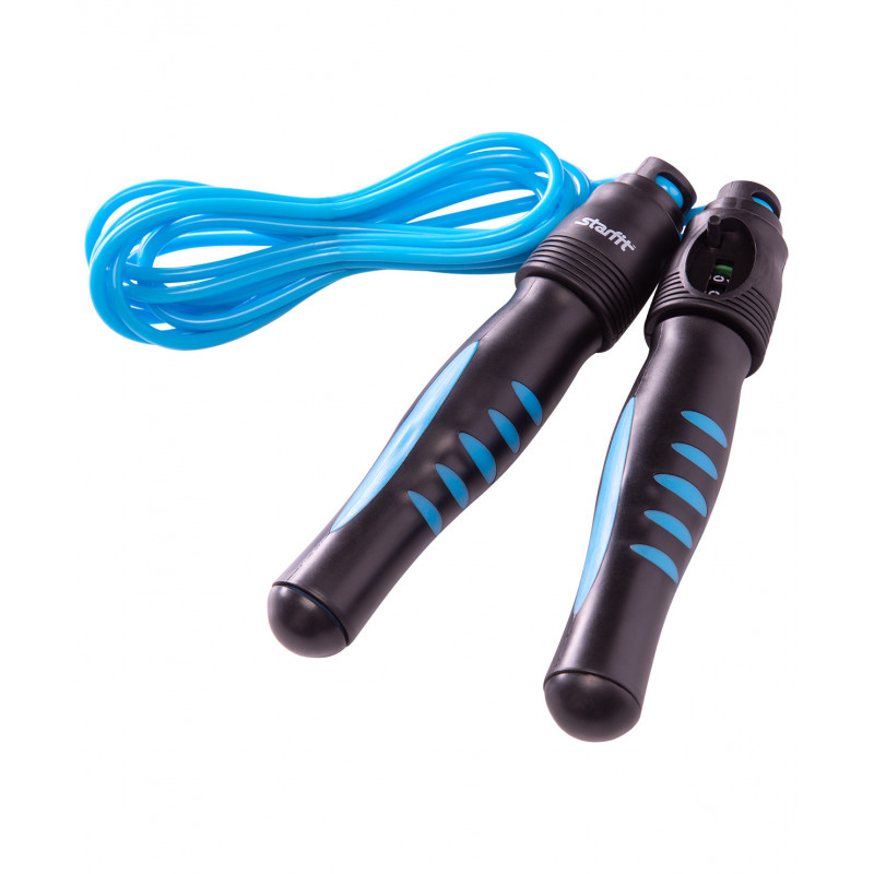 Скакалка STARFIT RP-102 ПВХ со счетчиком, синий
