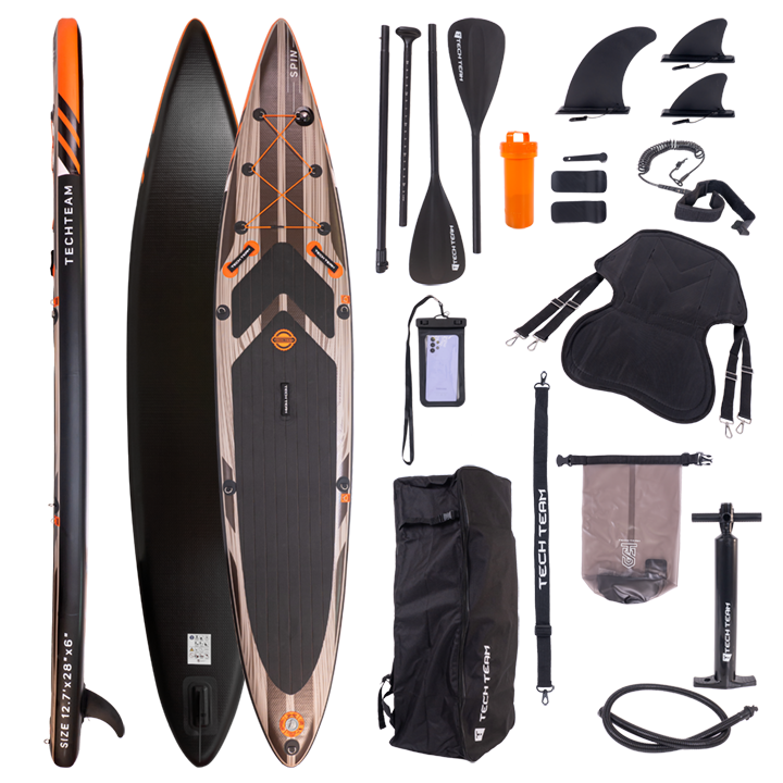 Сапборд Spin 383x72x15 см (сиденье в комплекте)