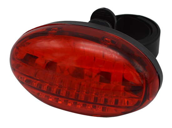 Фонарь задний EBL005, 5 светодиодов, 70 x 40 x 36мм, материал ABS, требуется 2 батарейки ААА