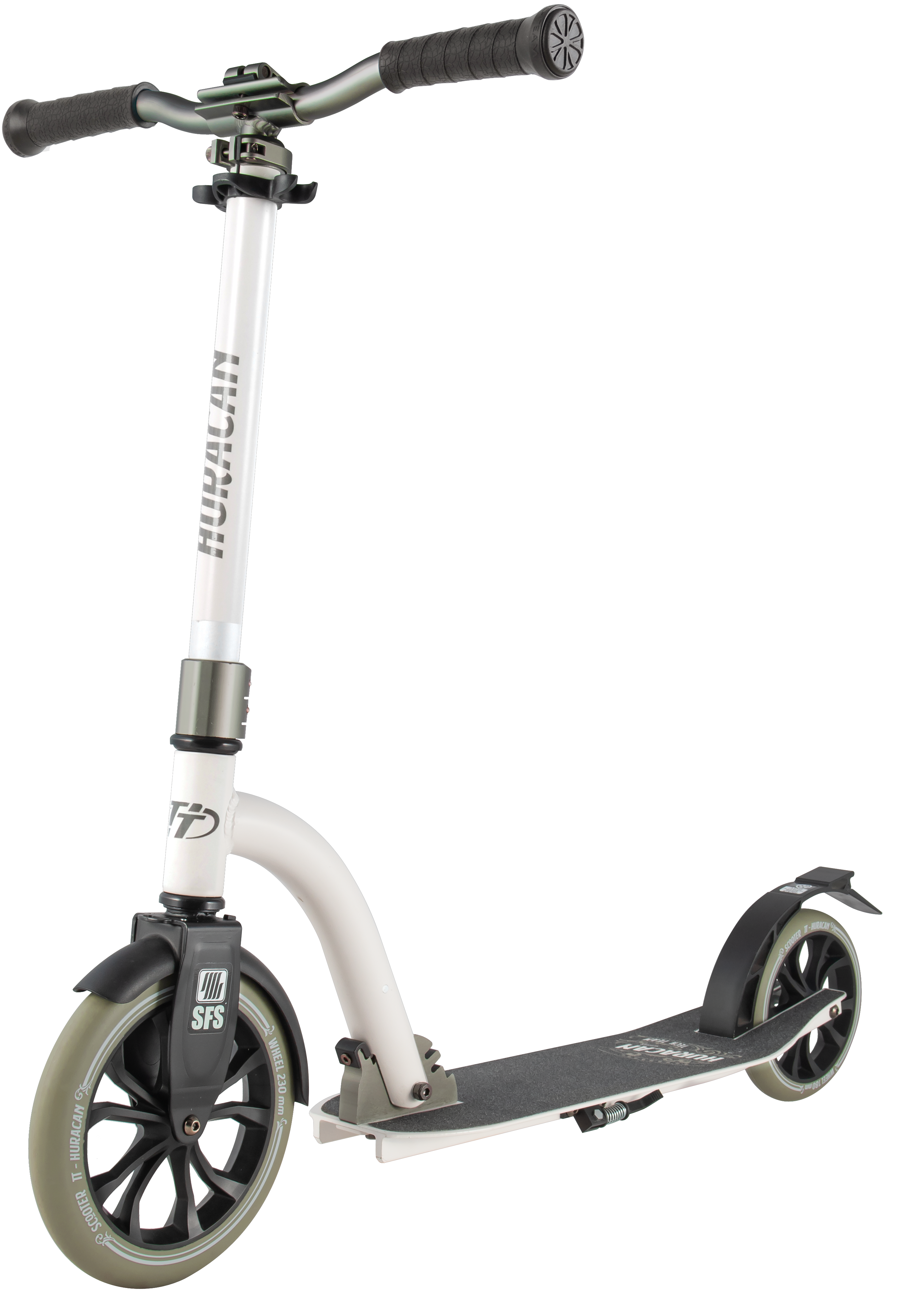 Самокат Huracan white-green или white-beige (бело-зеленый)1/2