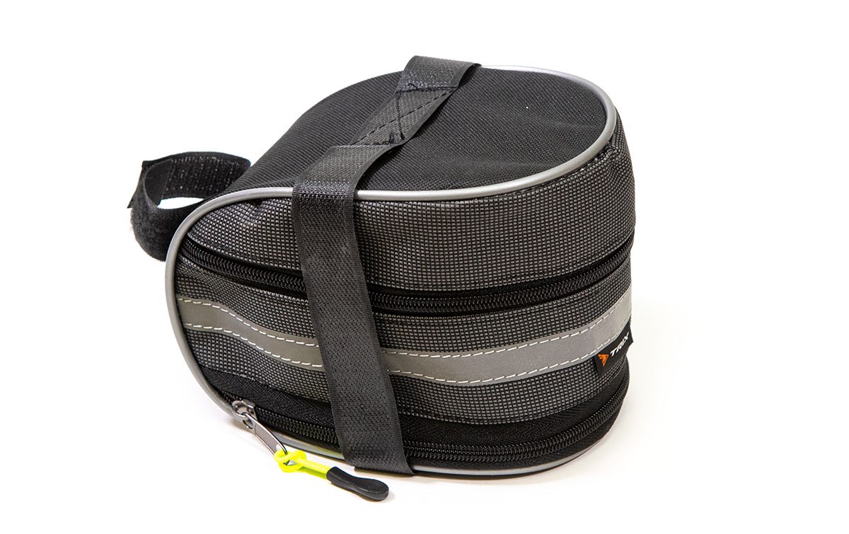 Сумка велосипедная TRIX, крепление под седло, большая, 17х11х10см, водонепроницаемая, светоотражающи