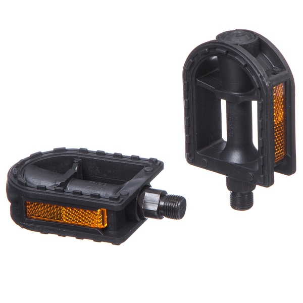 Педали FP-619, ось 9/16, пластик, черные