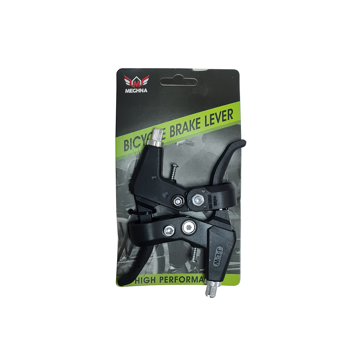 Ручки тормозные под 2-3 пальца пластик/сталь, чрные, в торг.уп.