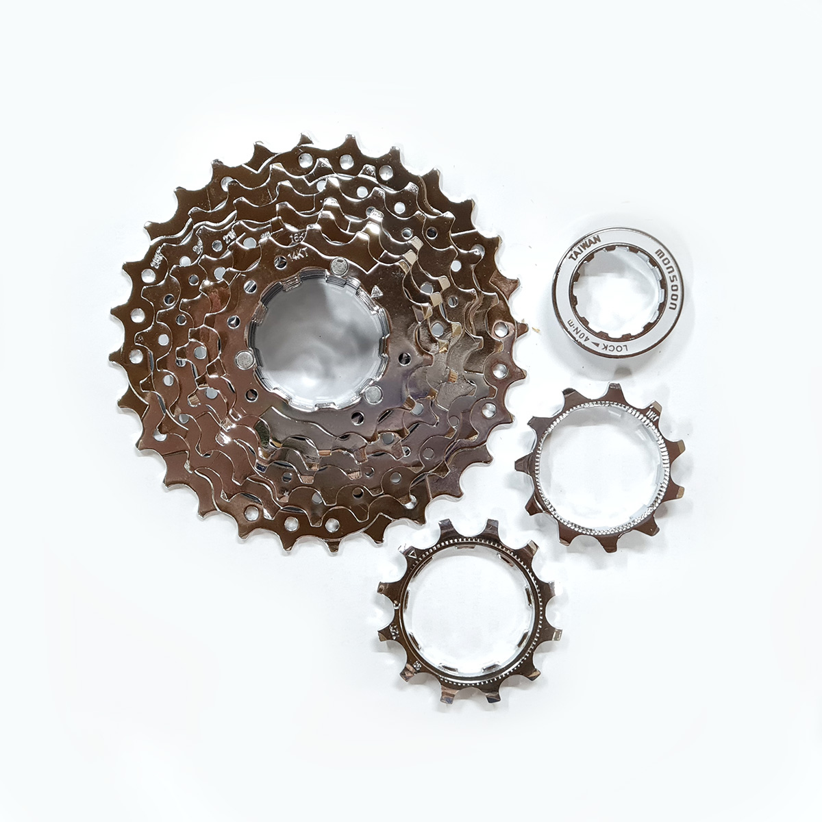 MONSOON Кассета CS8128C 8 скоростей дискретная 11-28T, хромированная