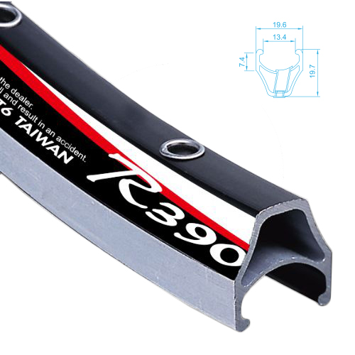 Обод ALEX RIMS R390 20 X 1 1/8, 451X13, 24H, F/V, вес 295г