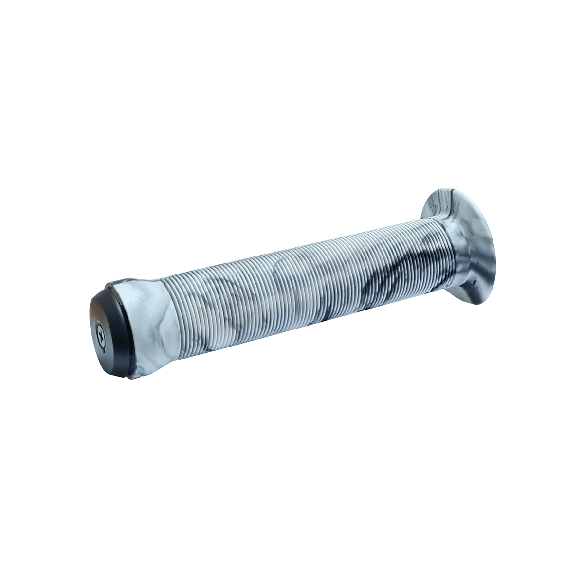 VELO Грипсы VLG-411, 147мм, Kraton, поверхность Anti Slip, с фланцами, с заглушками VLP-15-7, белые