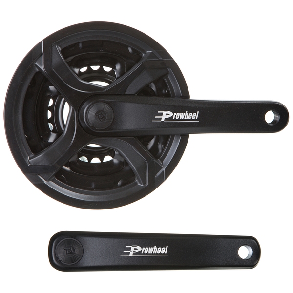 Шатуны PROWHEEL TA-CQ02 170MM CHAINRINGS 24/34/42T w/PLASTIC BLACK CHAINGUARD