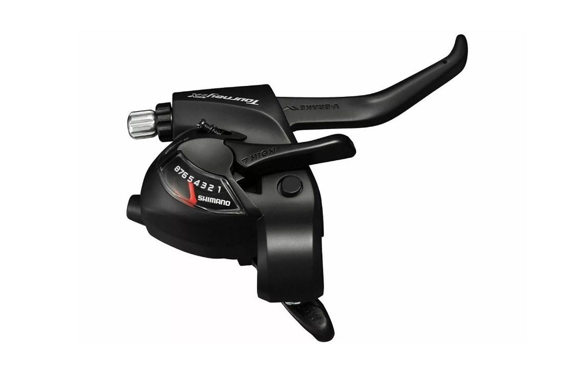 Шифтер/Тормозная ручка Shimano Tourney, TX800, правый, 8 скоростей, индикатор, тормозная ручка под 2
