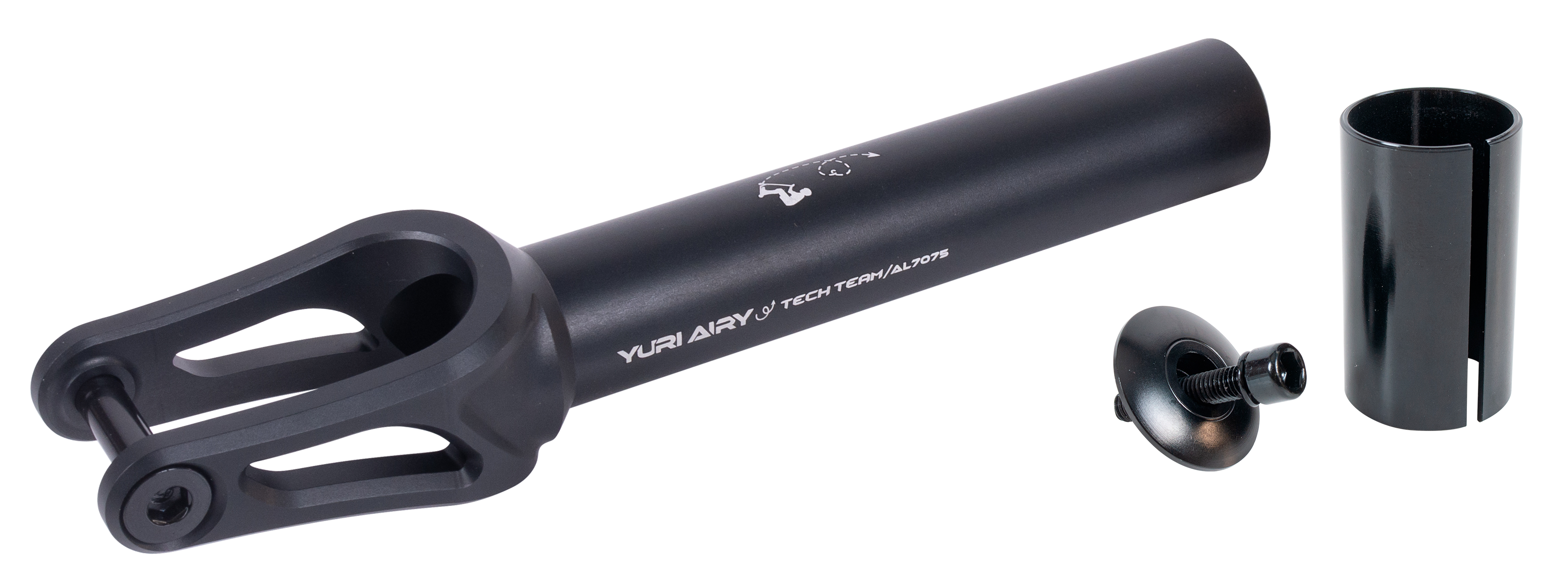 Вилка для X-Treme самоката, Yuri Airy, AL 7075 (SCS/HIC 24x110мм колеса) Black