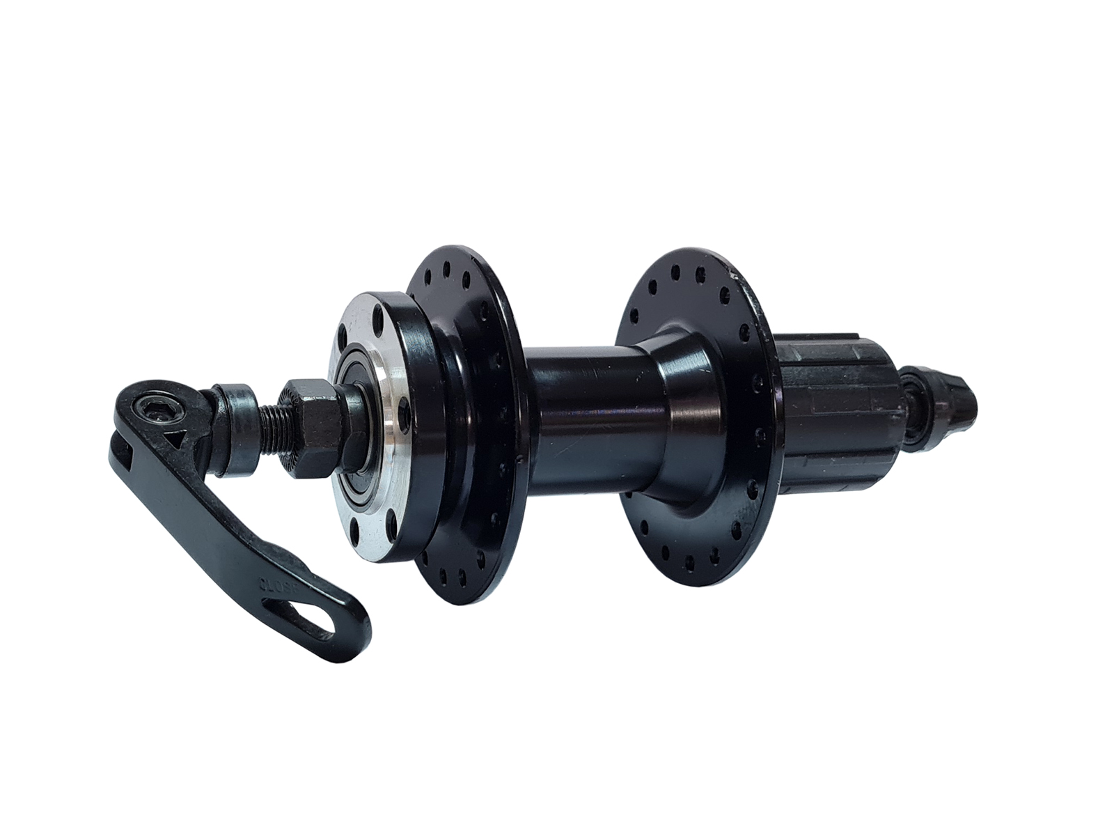 Втулка 36H, задняя алюминиевая под кассету (8-10 ск.), 3/8x14Gx135x145, промподшипники, под диск, с 