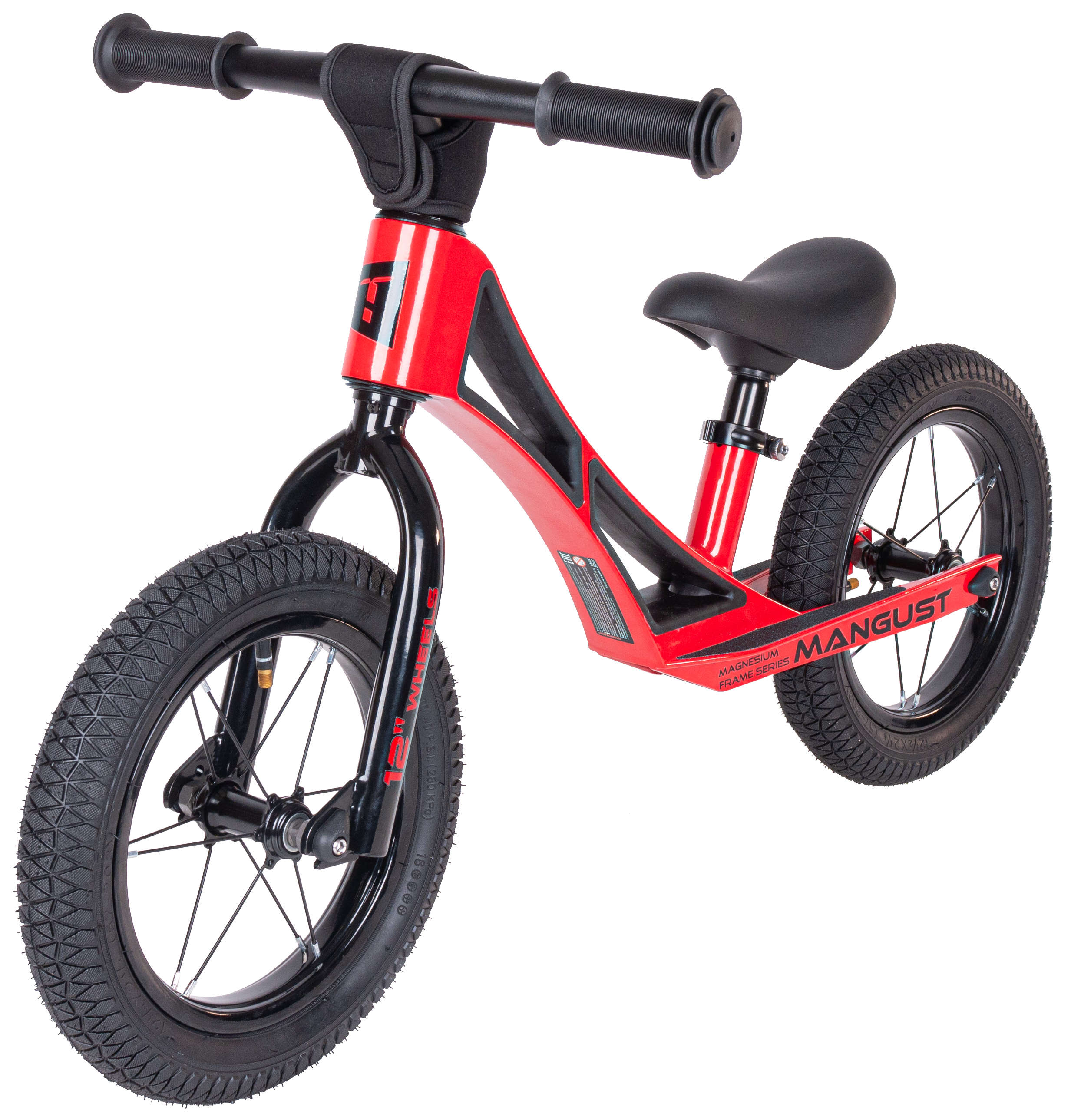 Беговел Mangust красный 1/1  колпачки