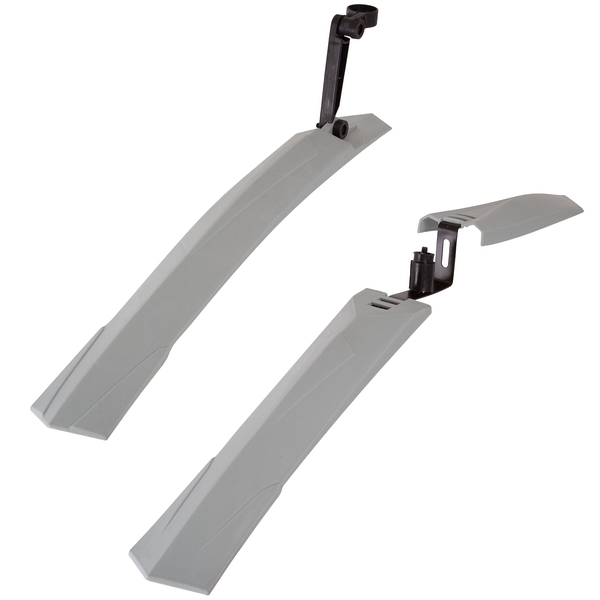 Крылья XGNB-034, переднее и заднее, колесо 24-26, пластик , серые .