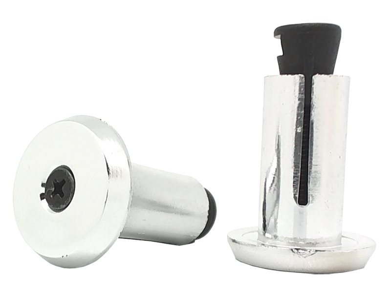 VELO Заглушки руля VLP-15CP, 18, пластик, с болтом, хром, пара