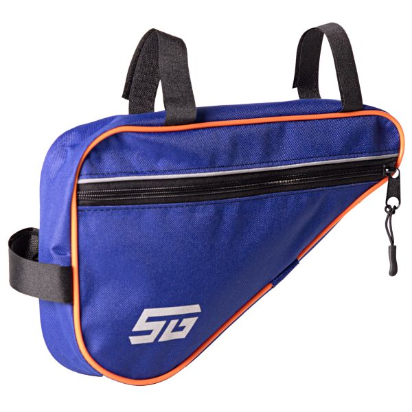 Велосумка под раму, модель STG FB-002, размер 30х17х6 см, василк/оранжевый