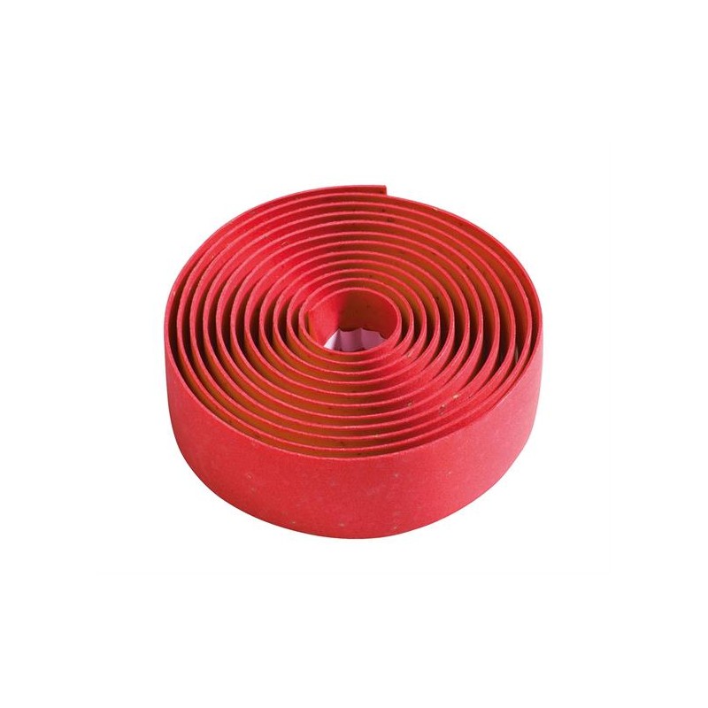 Обмотка руля с пробкой в составе, красная. Комфортная и прочная, для любых велосипедов