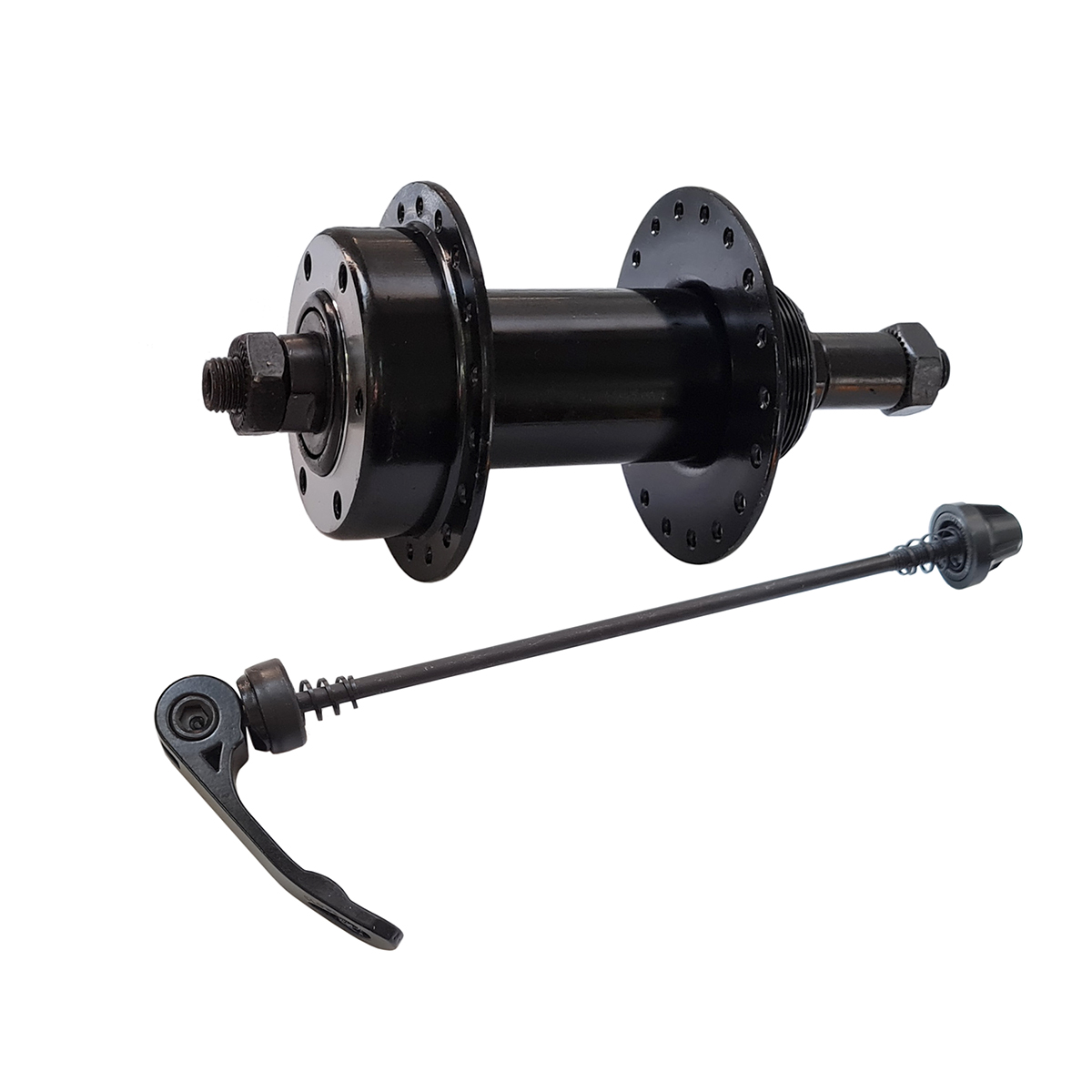 Втулка зад. MY-309R/RQ 3/8x14Gx36Hx135x145 8ск. под диск, чрная стальная БЕЗ эксц.