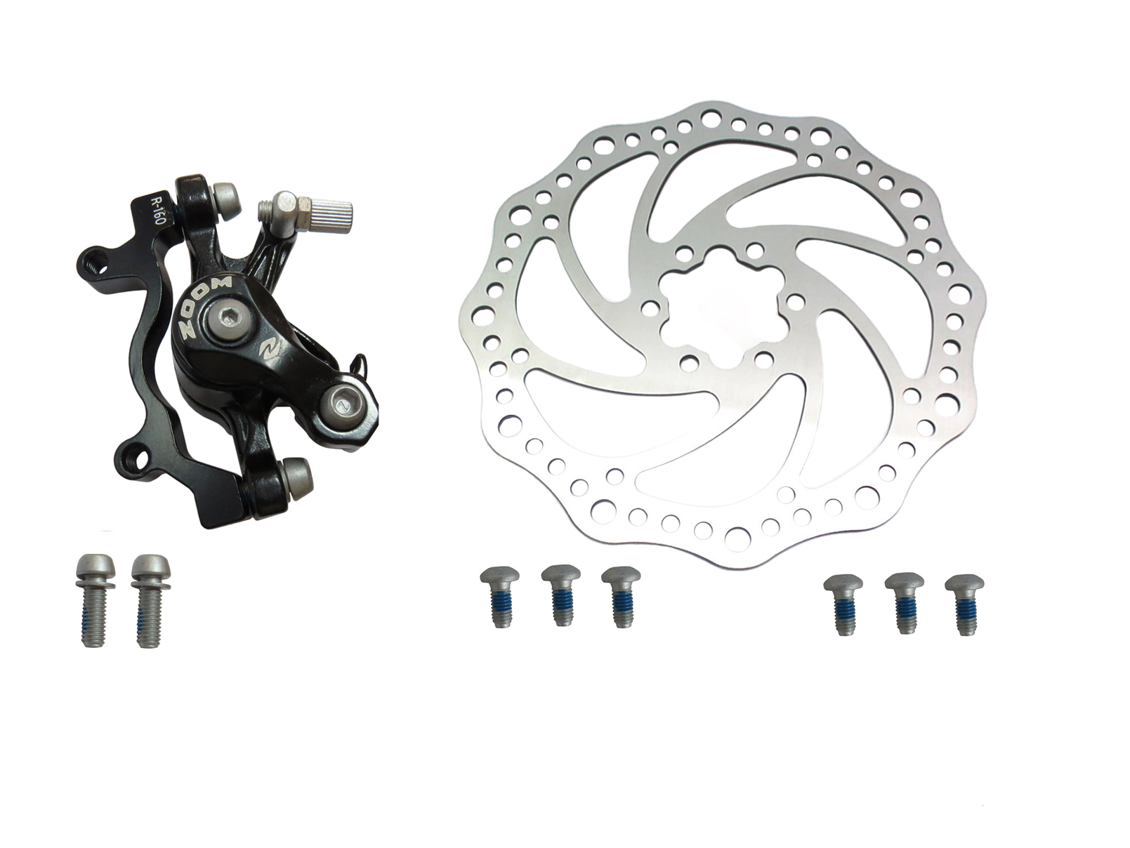 ZOOM Тормоз дисковый мех. DB-280 задний с ротором Type-B 160мм