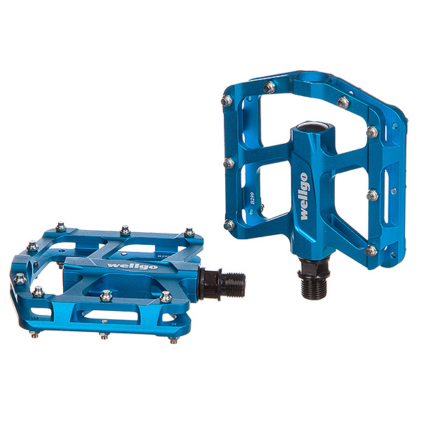 Педали STG ,модель B299, алюм,ось 9/16, пром. подшип.Платформа с шип.Цветсин.