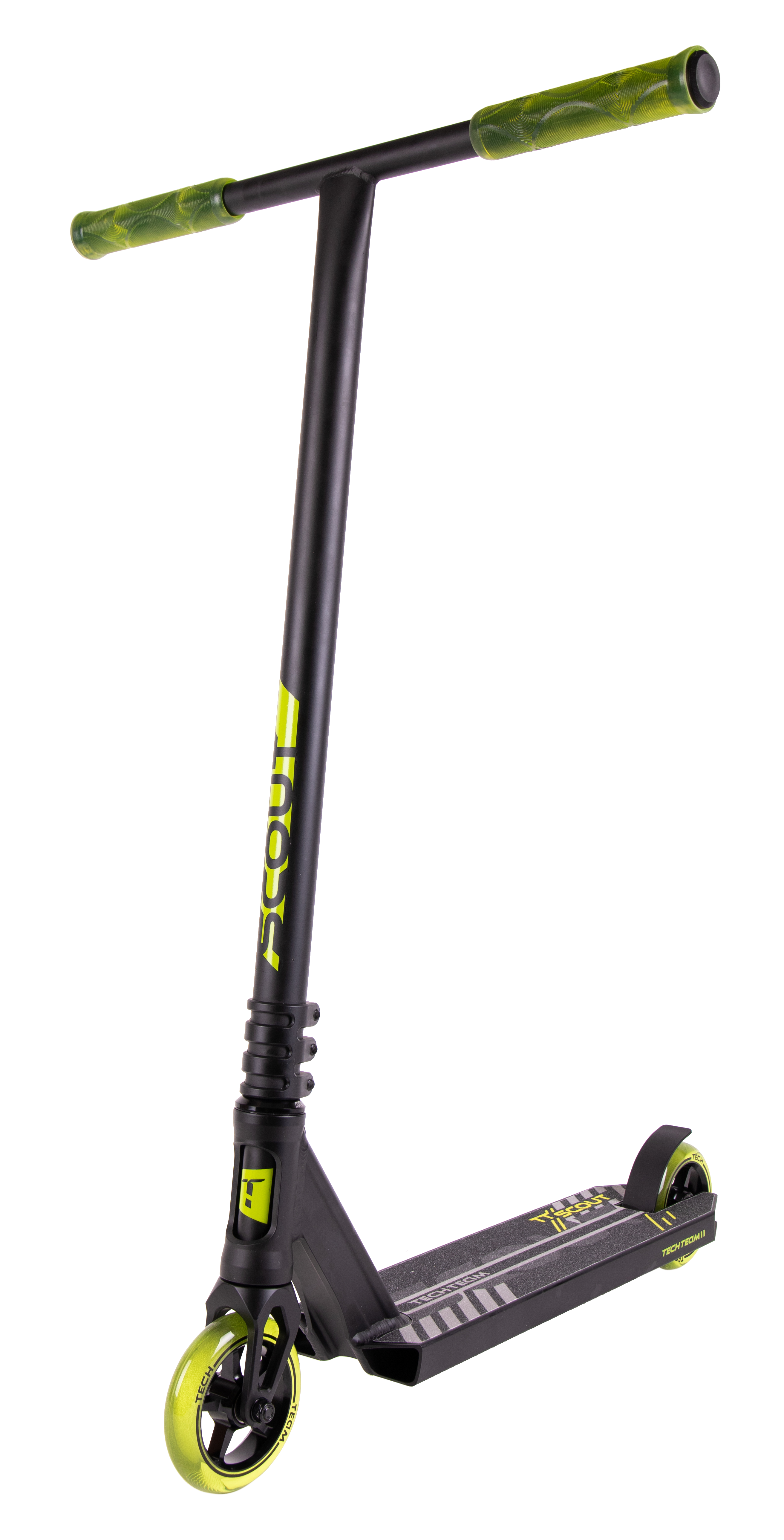 Самокат трюковой Scout black-green 1/4 074065