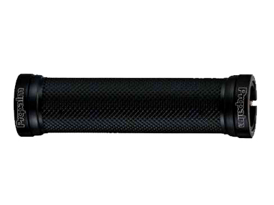 PROPALM Грипсы HY-697EP, 120мм, с 2 грипстопами, с заглушками, поверхность dimond, чрные, с упаковко