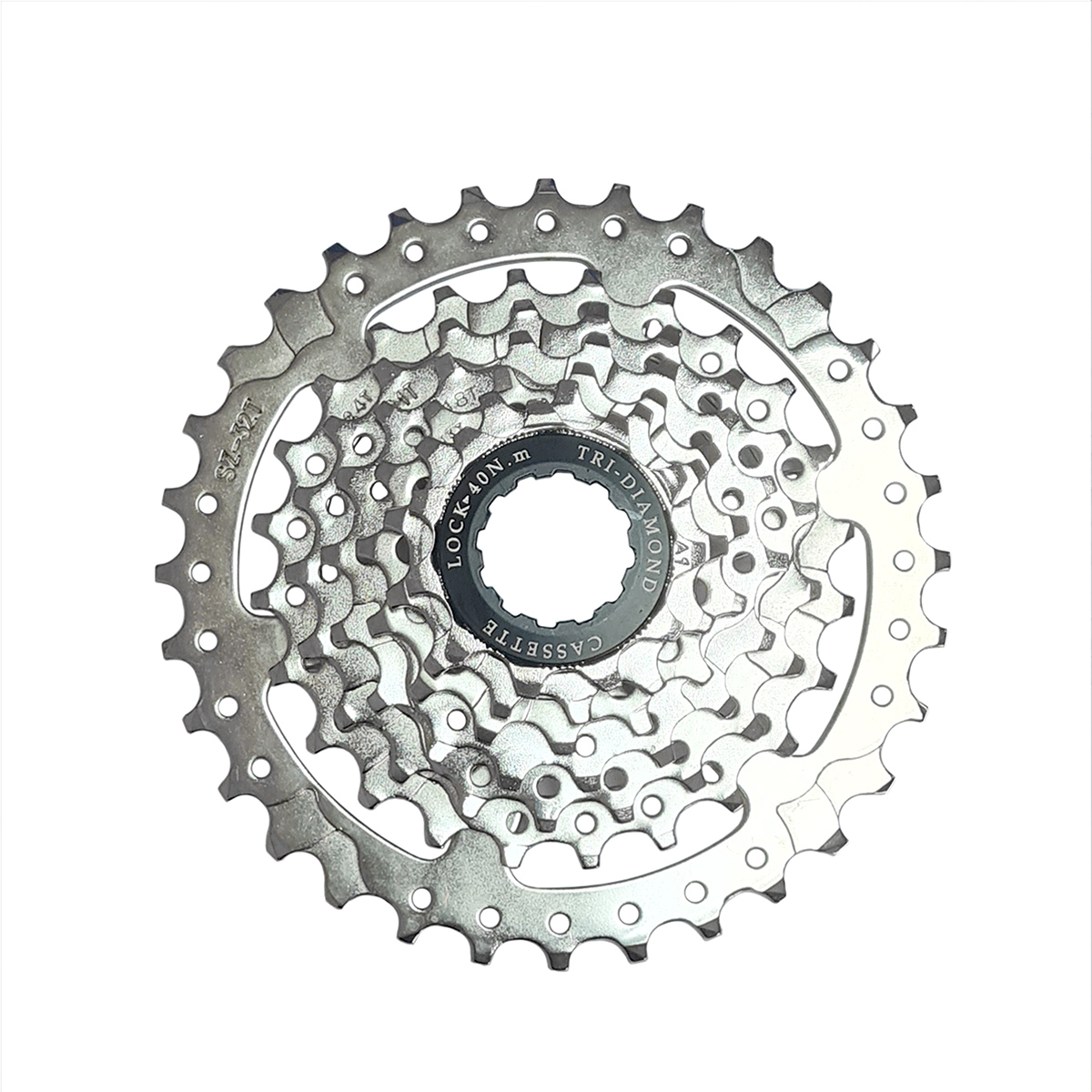 Кассета 7 скоростей 11-32T дискретная, хром, в белой коробке