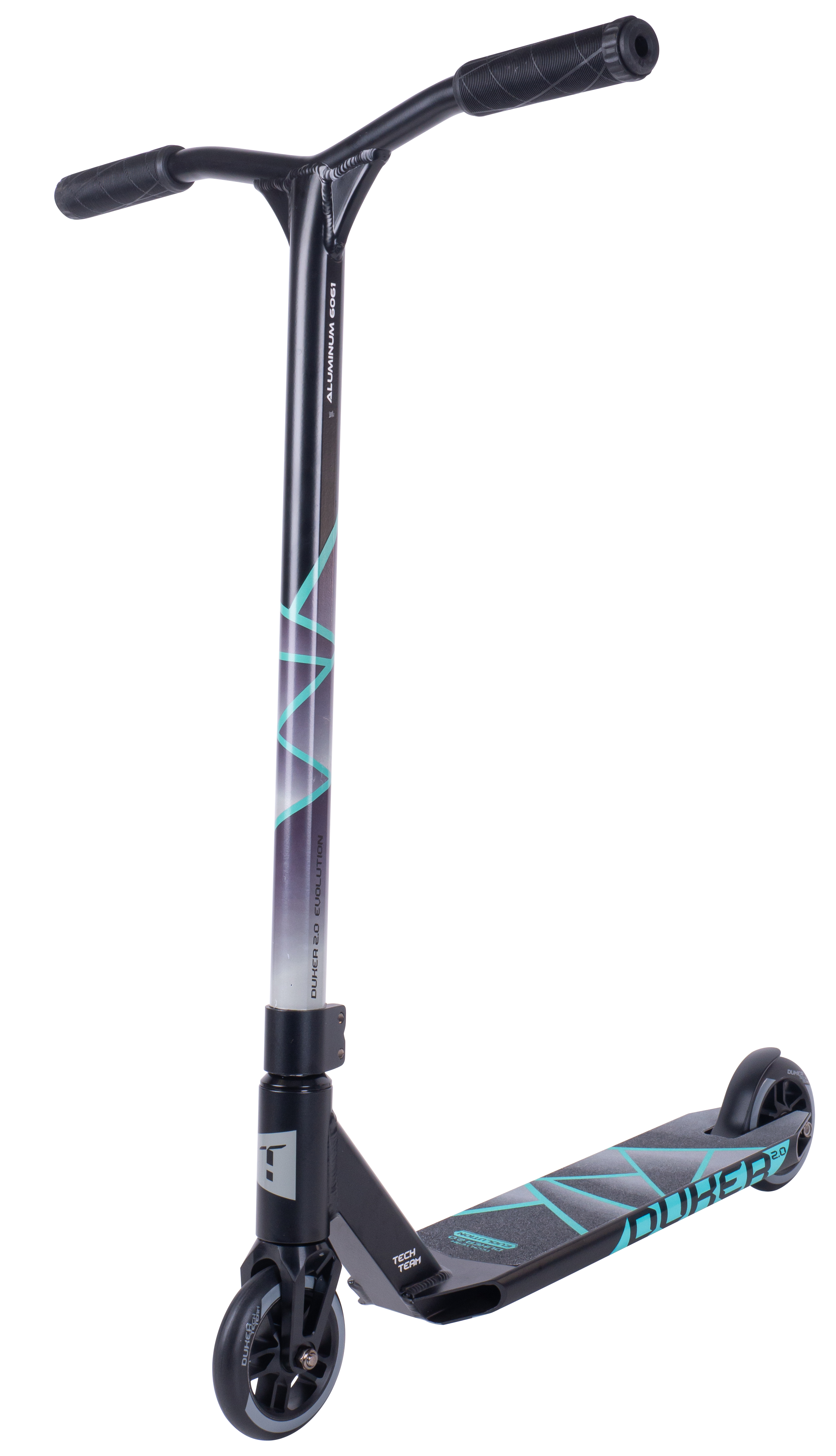 Самокат трюковой Duker 2.0  black/celadon 1/4