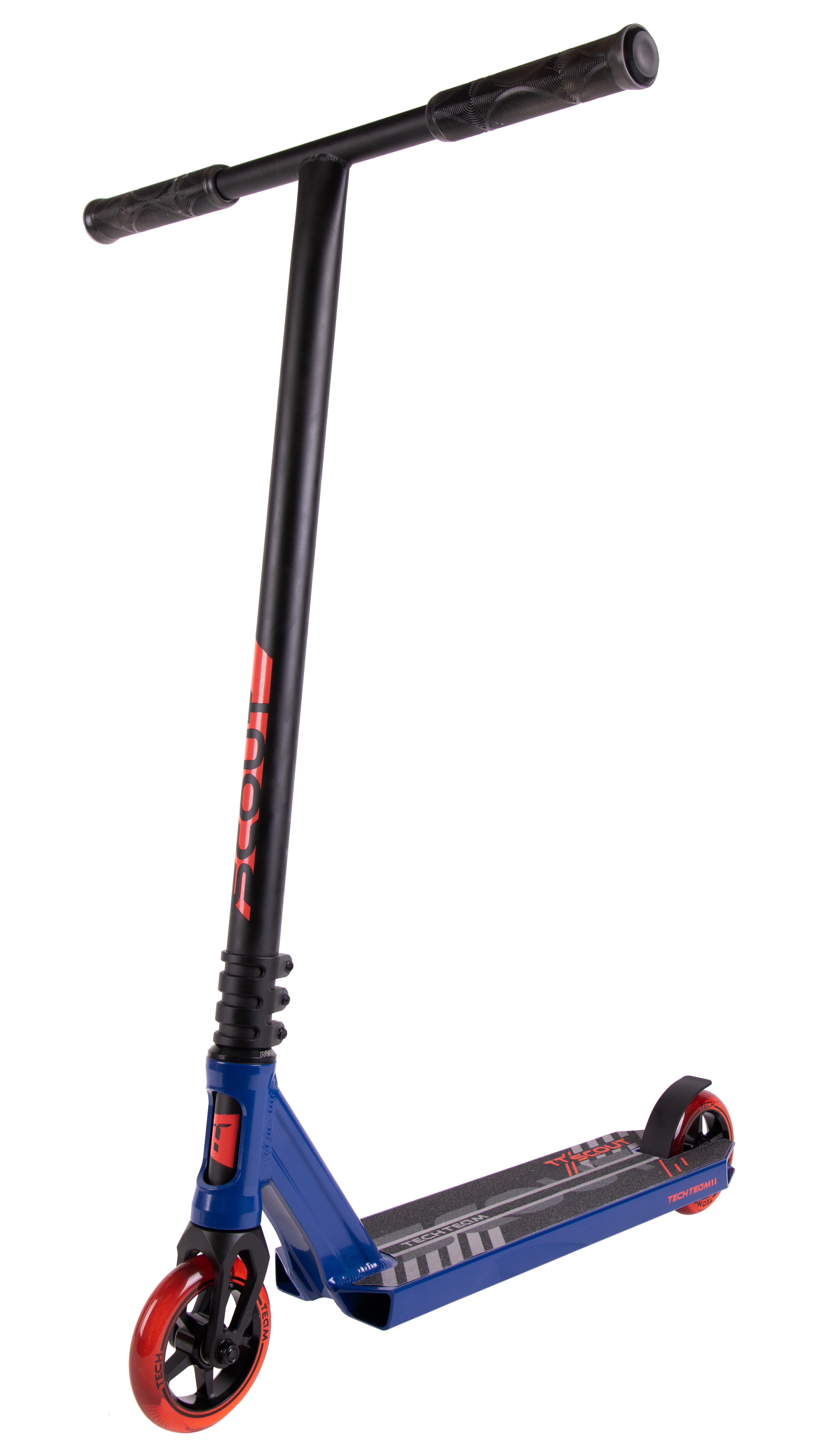 Самокат трюковой Scout blue-red 1/4 073884