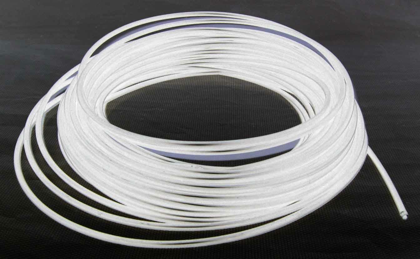 Рубашка троса тормоза 5мм х 1м белая