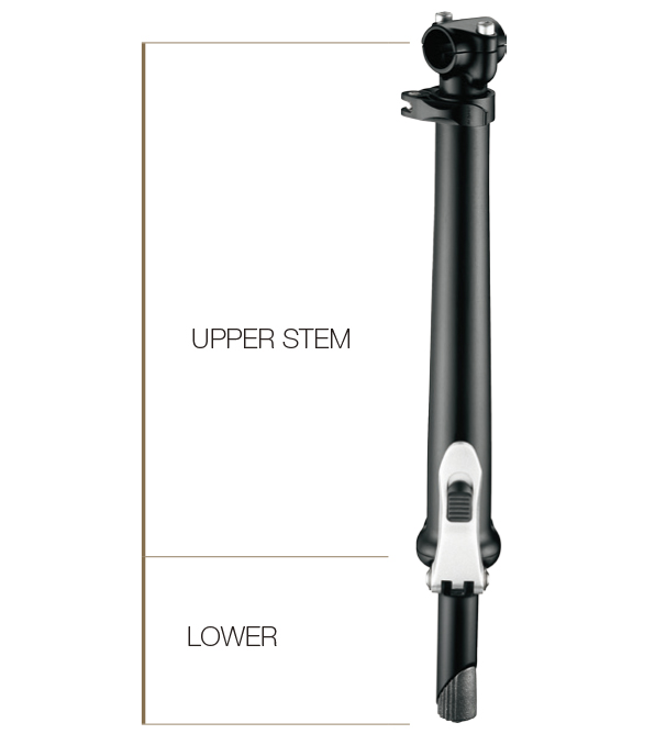 ZOOM Вынос складной телескопический со штоком FB-D308NLB-5, левосторонний, L313-435мм, шток 105мм, ч