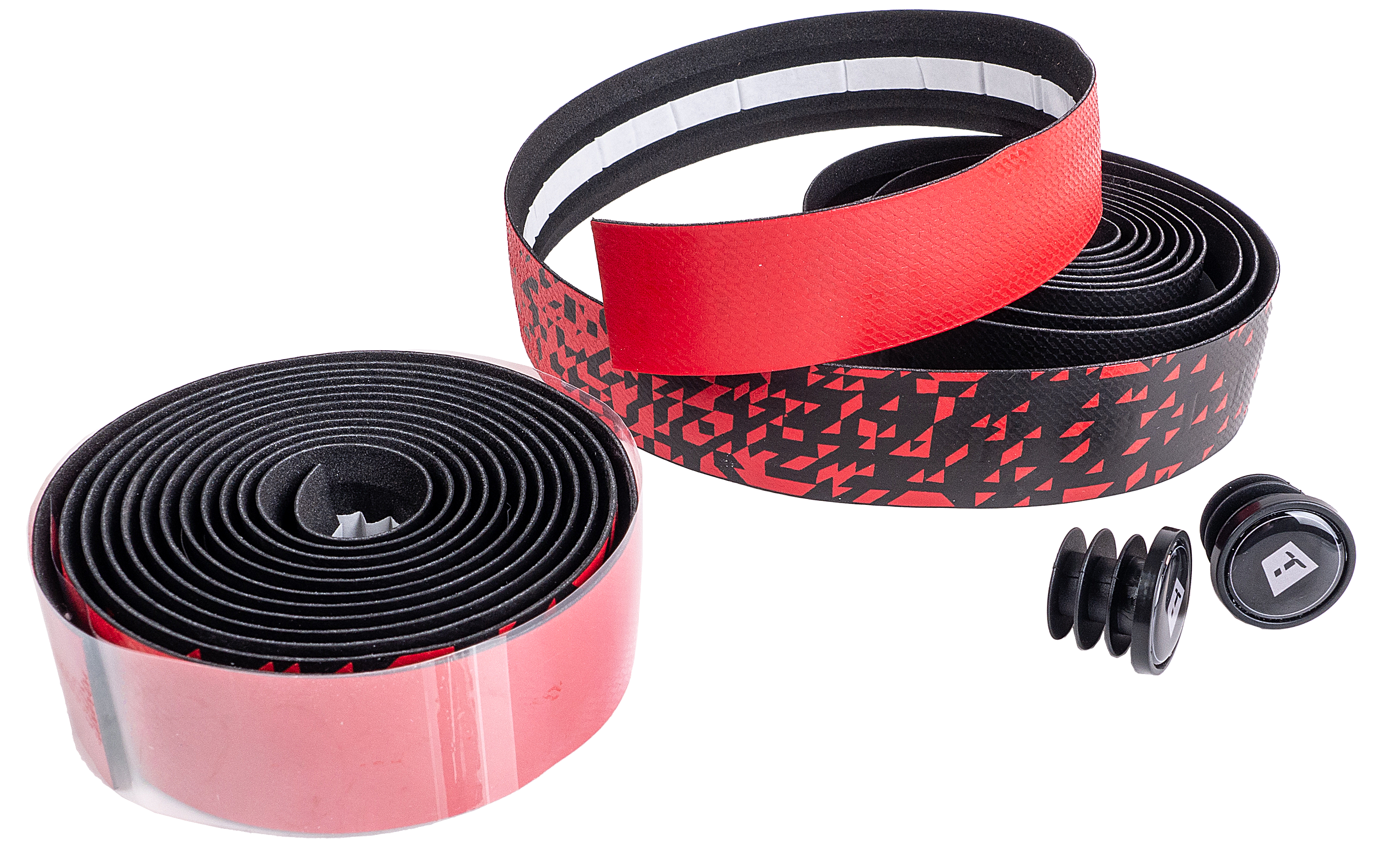 Оплетка Blocks Red на руль EVAPU, толщина 3мм, цветная на 1/3 длины.