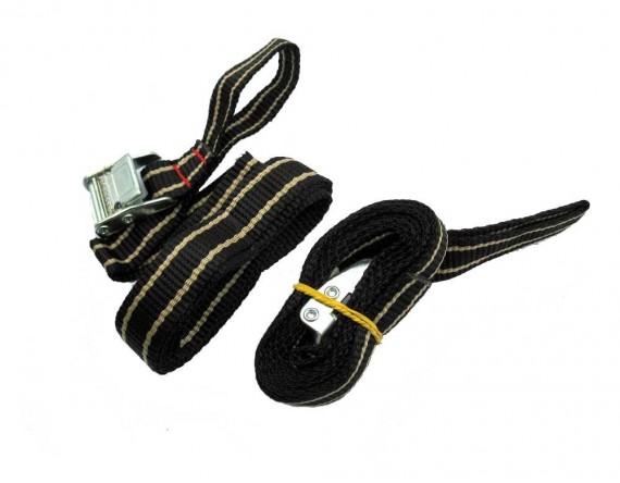 Стропы для дополнительного крепления с пряжками для всех багажников на заднюю дверь и на фаркоп, 2 ш