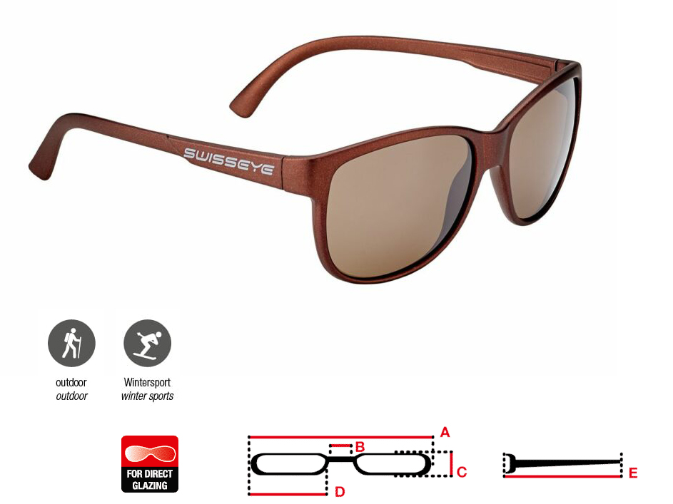 Очки солнцезащитные спортивные SWISSEYE Cleanocean 1 brown matt - brown FM