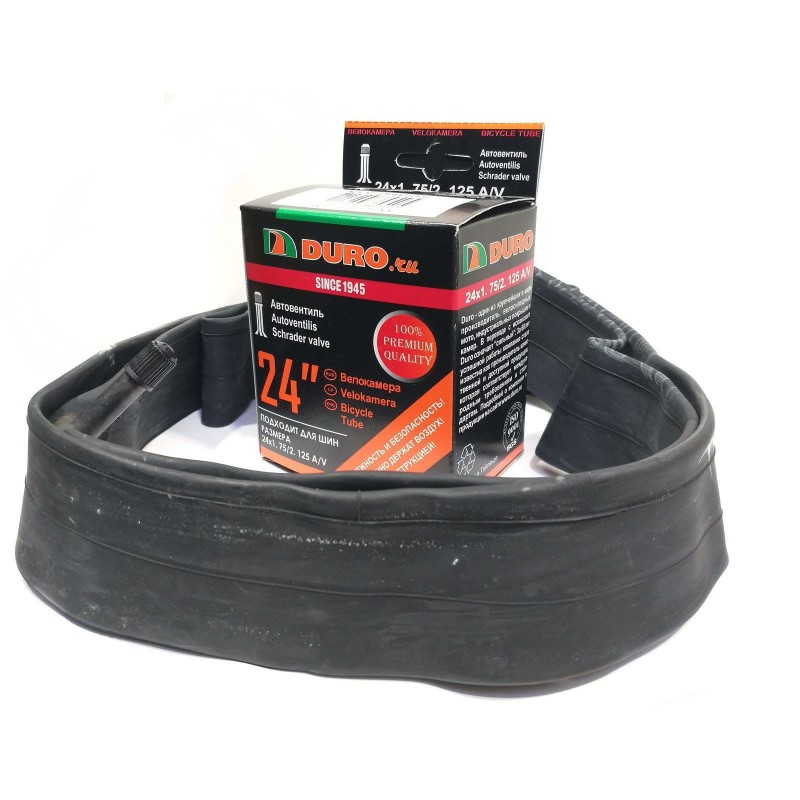 Камера 24 DURO 24х1,75/2,125 A/V бутил (в инд. упак.)