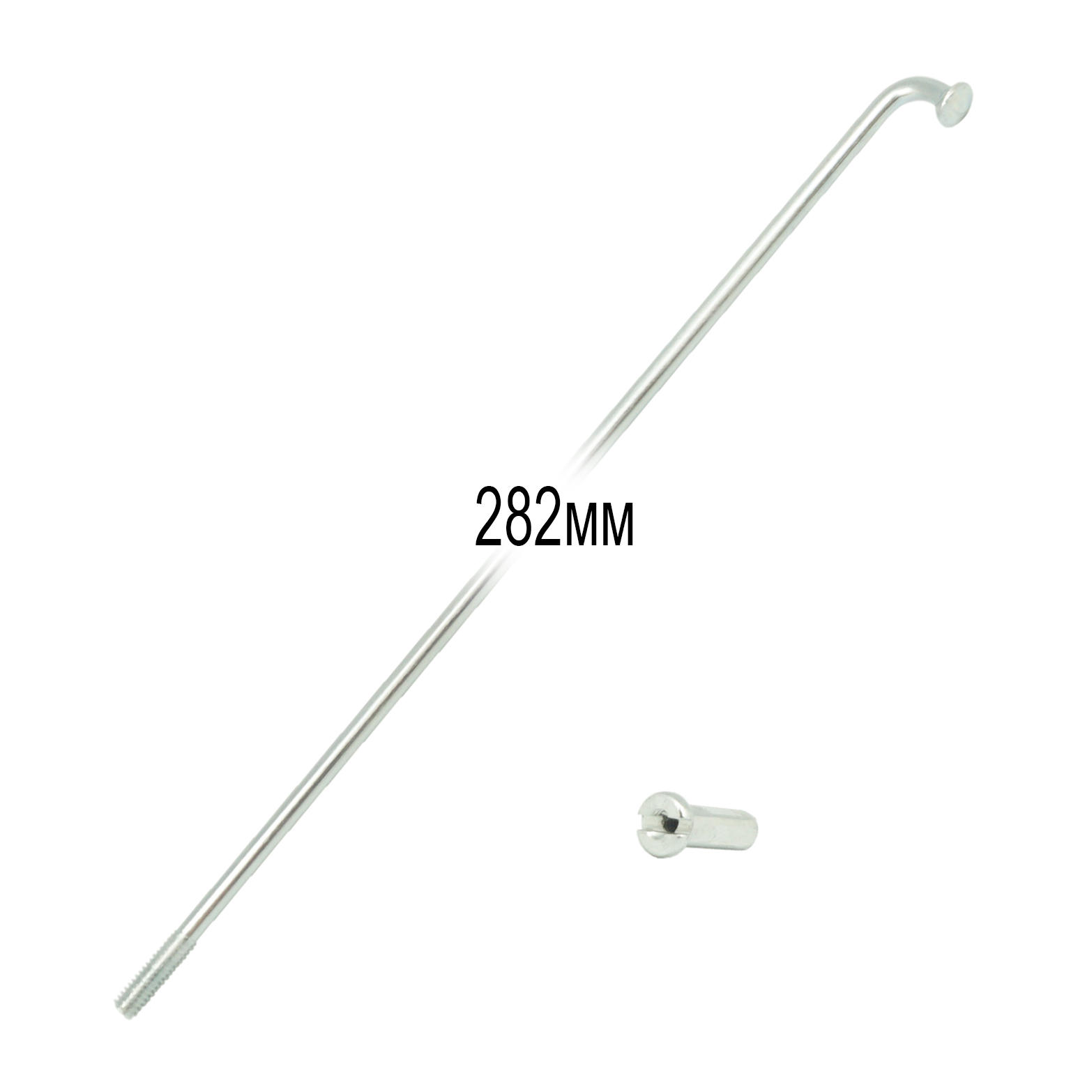 Спицы оцинкованные 2,0мм 14GX282мм с ниппелями 1/2, 144 шт.