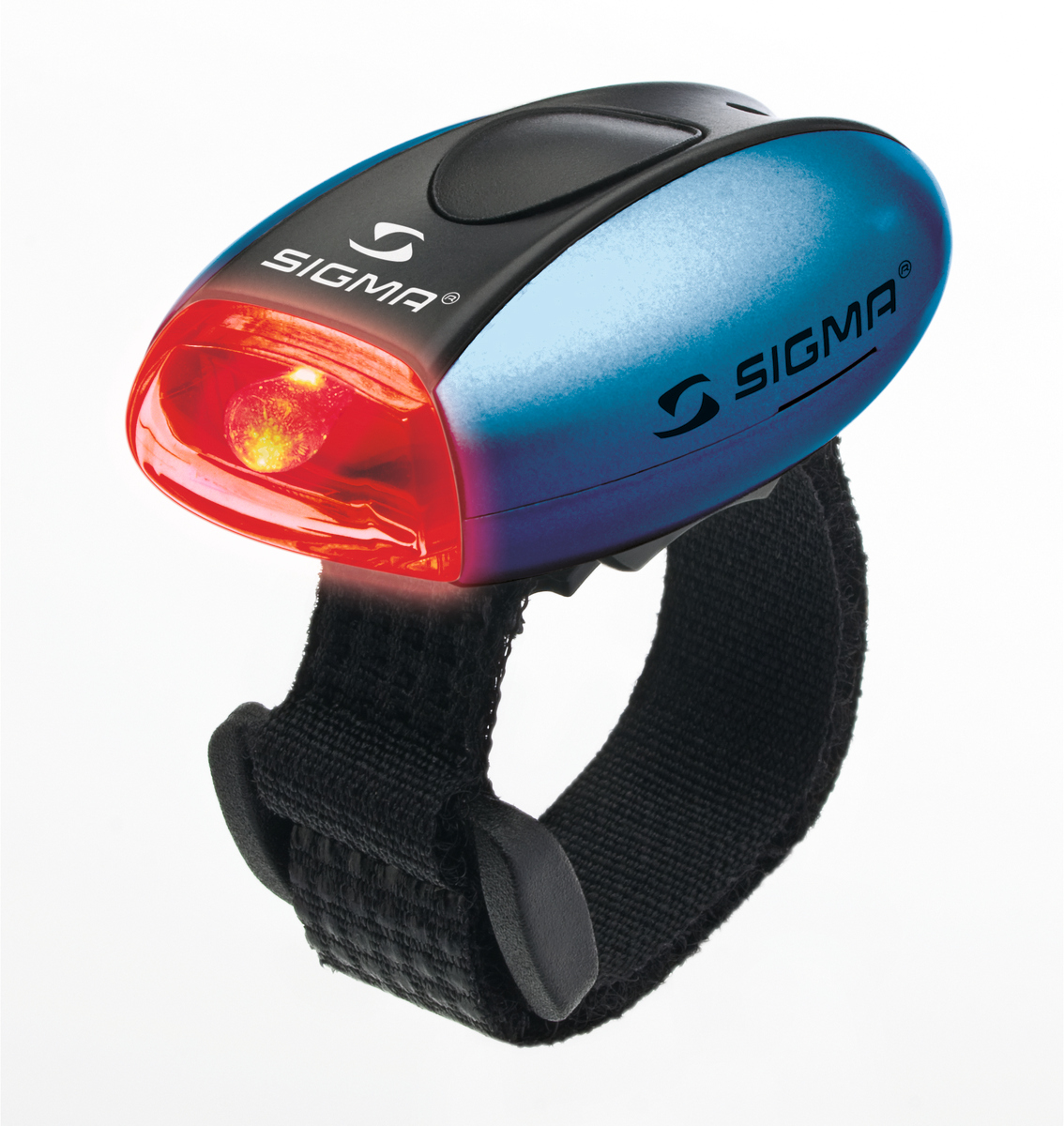 SIGMA фонарик MICRO красный, корпус синий