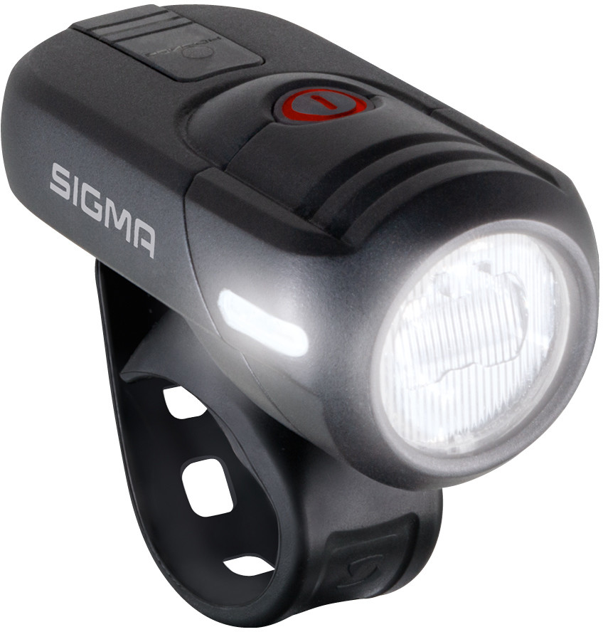 Фара передняя SIGMA SPORT AURA 45 USB эффективность 45 люкс, зарядка через USB