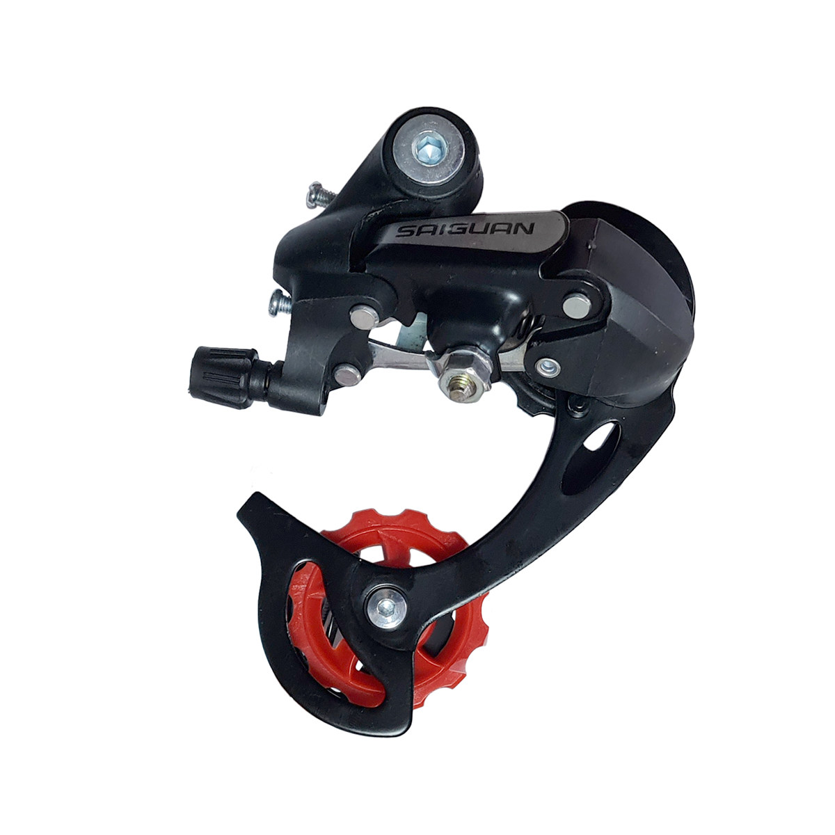 Переключатель задний HG-36A дискретный длинная лапка, мкость 43T, крепление на петух, сталь/пластик,