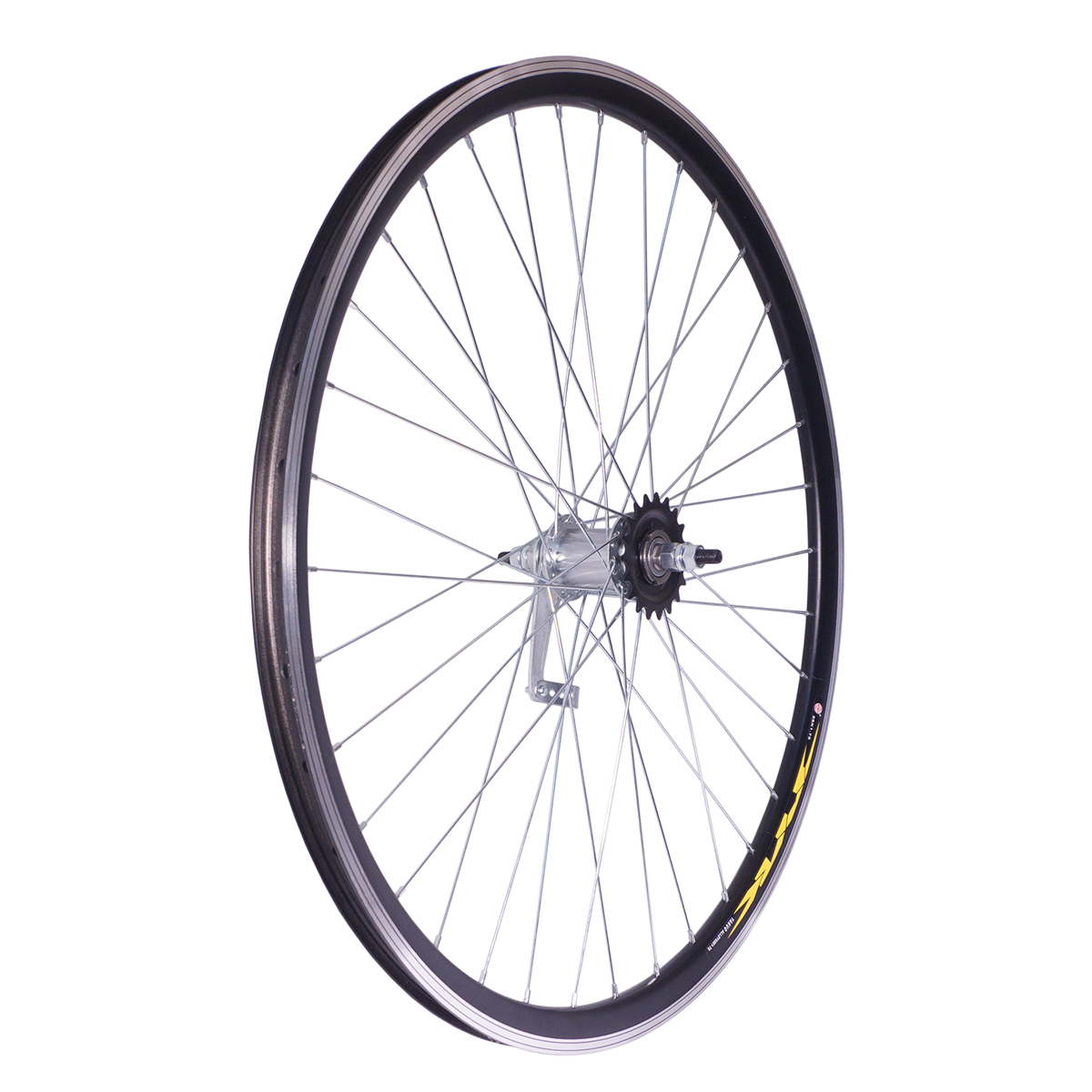 Колесо 26 заднее, обод двойной алюм. б/пист. чрный,втулка тормозная