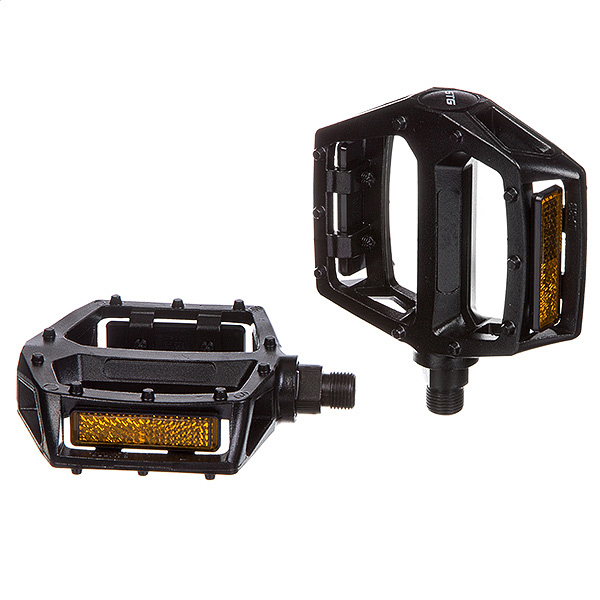 Педали STG,модель LU313, алюм,ось 9/16, насып. подшип.Платформа. Цветчерный